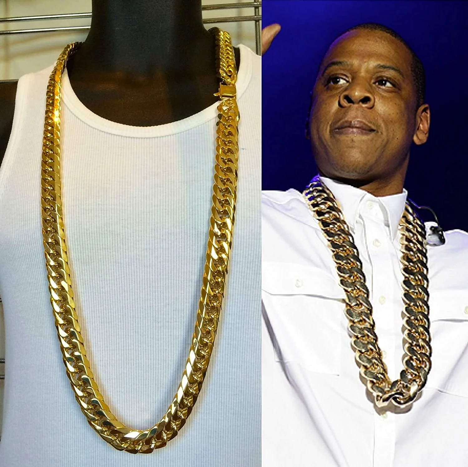 Золотая цепь Cuban link