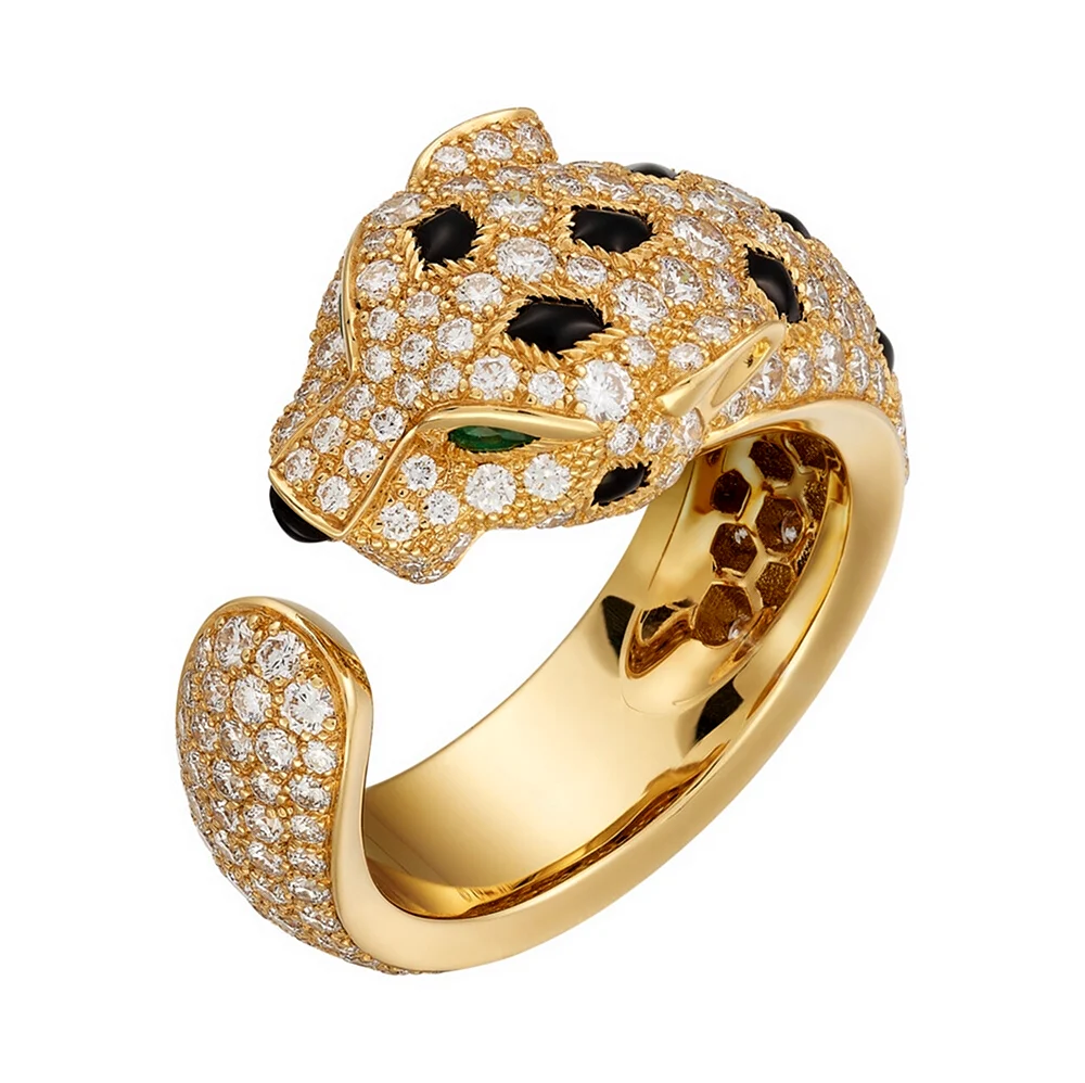 Кольцо Картье пантера Cartier Panthere. Кольцо Cartier Panthere Onyx Diamond. Panthere de Cartier кольцо. Кольцо Картье леопард.