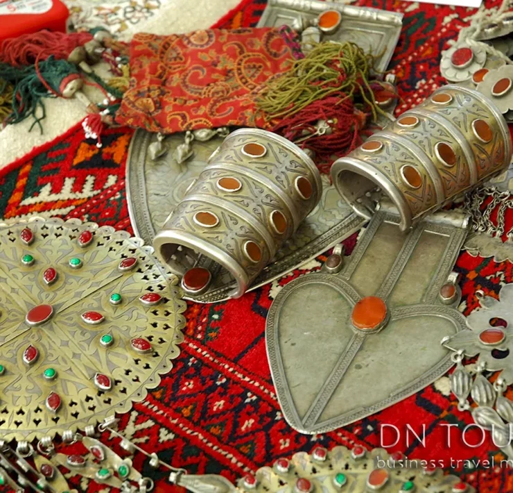 Туркменские украшения Туркмен Алтын изделия