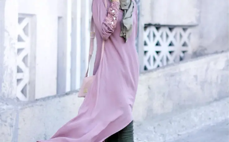Абая осенний велюровый хиджаб стиль 2020