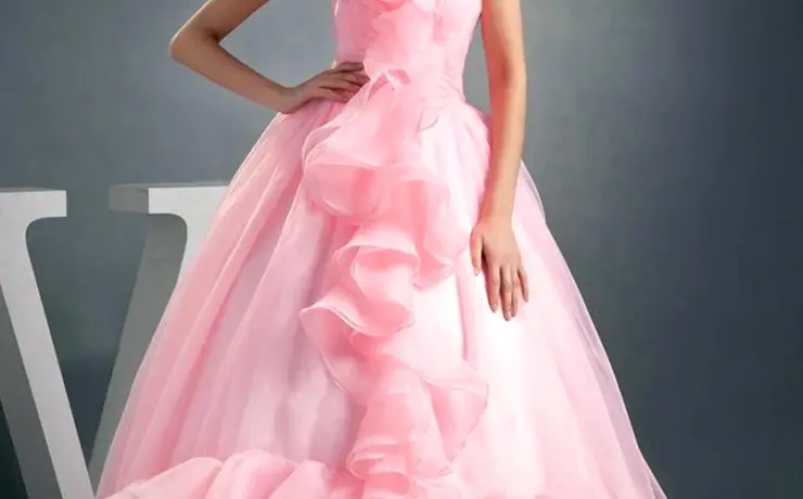 Ball Gown Свадебные платья розовое платье