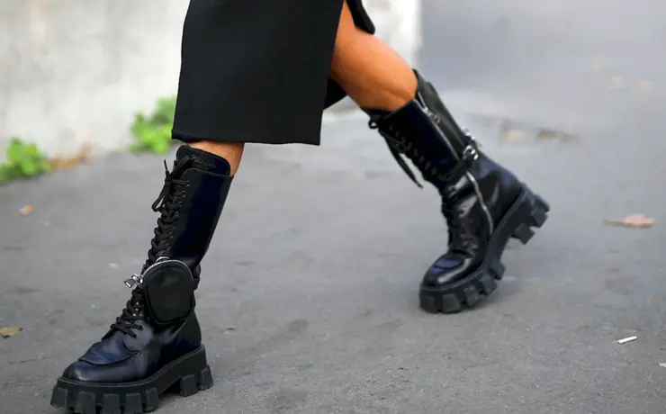 Ботинки Prada Combat Boots