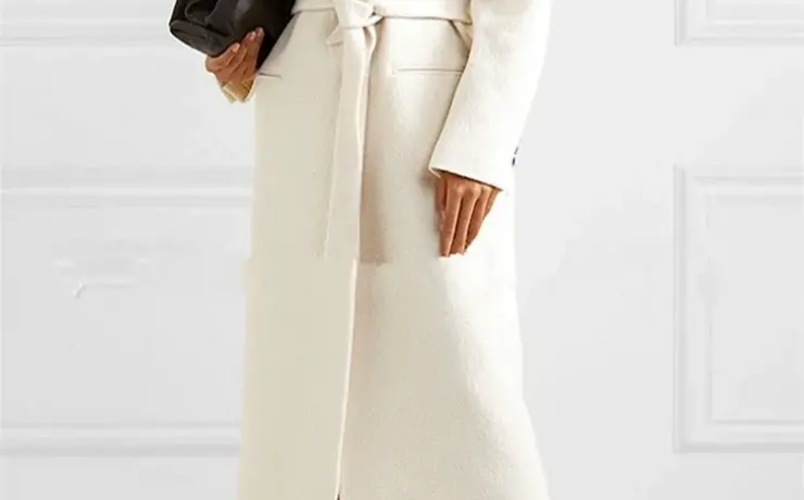 Bottega Veneta белое пальто