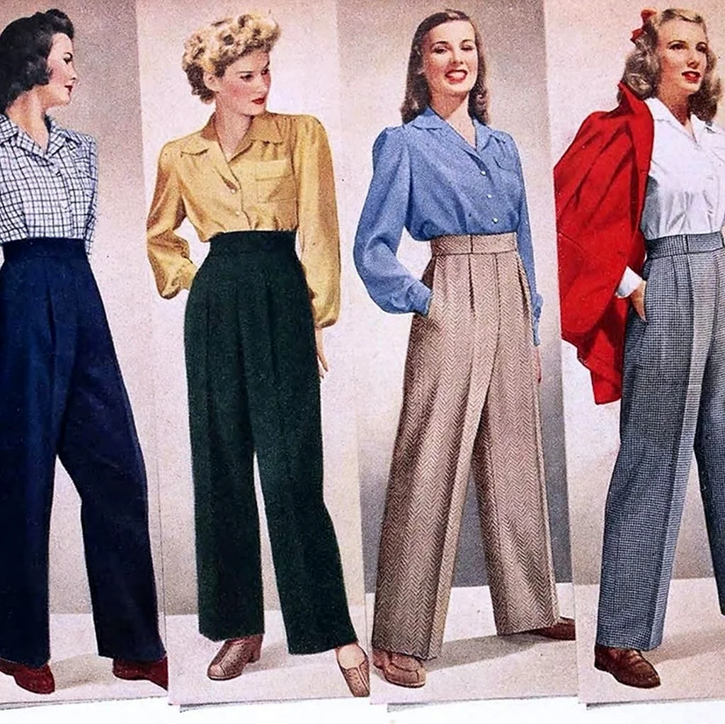 Брюки мода 1940г.