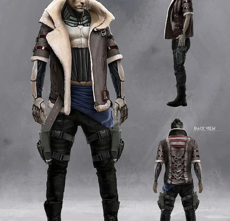 Cyberpunk концепт одежда мужская