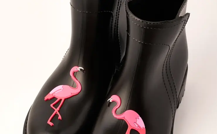 DRIPDROP резиновые сапоги Фламинго женские