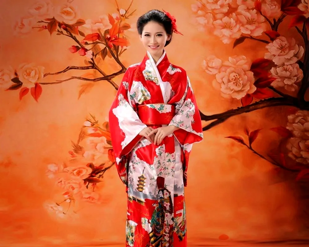 Гань Юй в кимоно