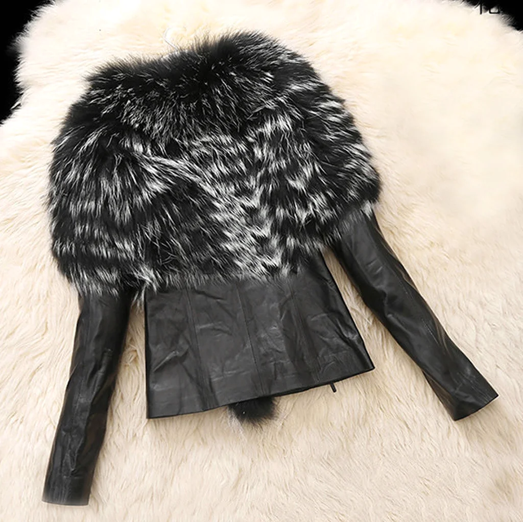 Glabor Leather fur куртки 2015 зима