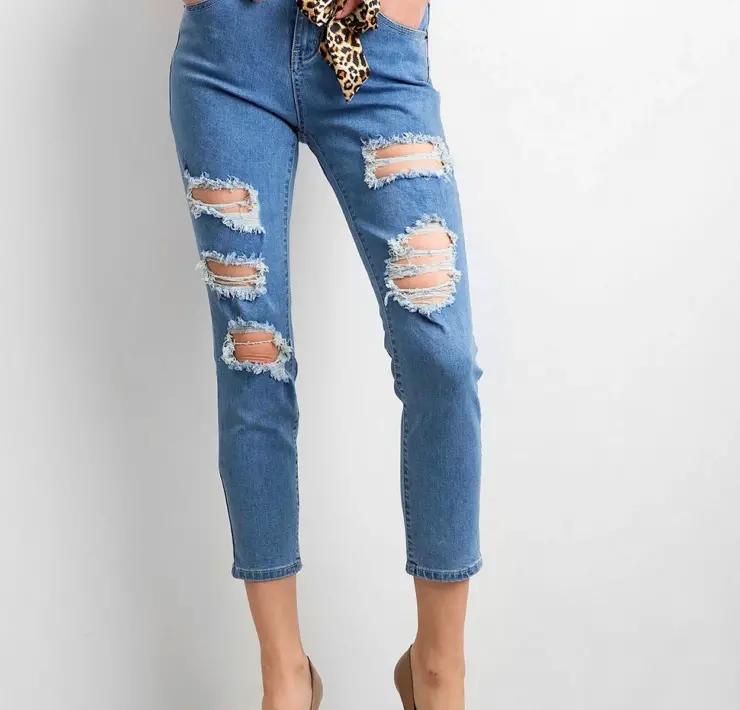 HM рваные джинсы
