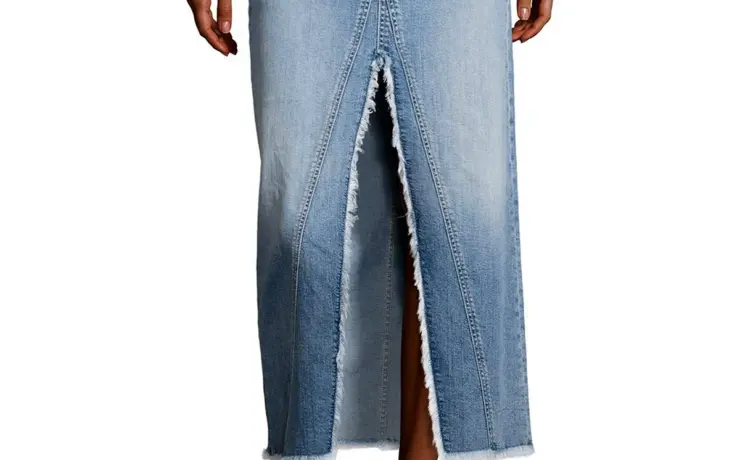 Юбка джинсовая удлиненная