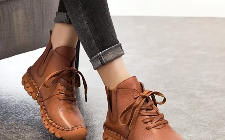 Кожаные ботинки Botas mujer