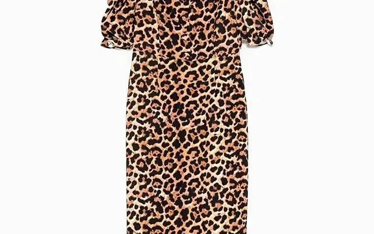 Леопардовое платье Zara