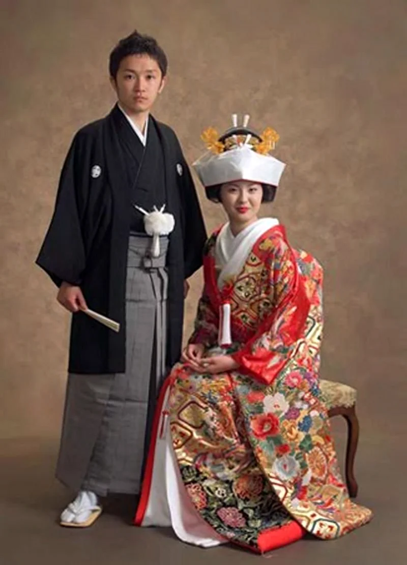 Мужское кимоно традиционной Японии