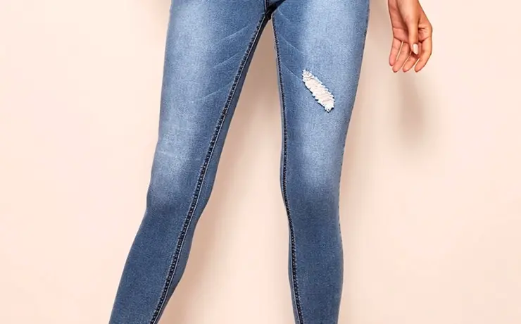 Обрезные джинсы женские