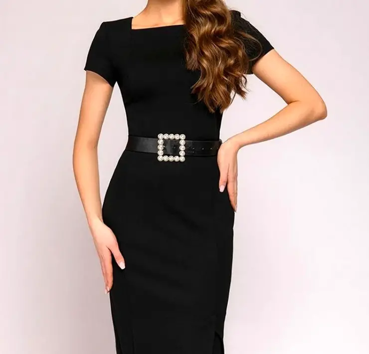 Платье 1001 Dress черное футляр