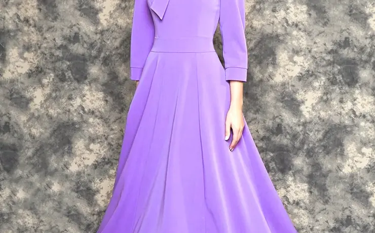 Платье фиолетовое