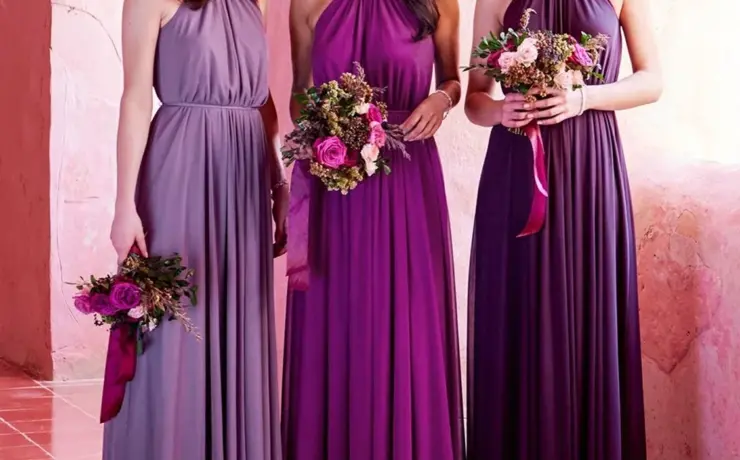 Платье подружки невесты 2022 лиловый