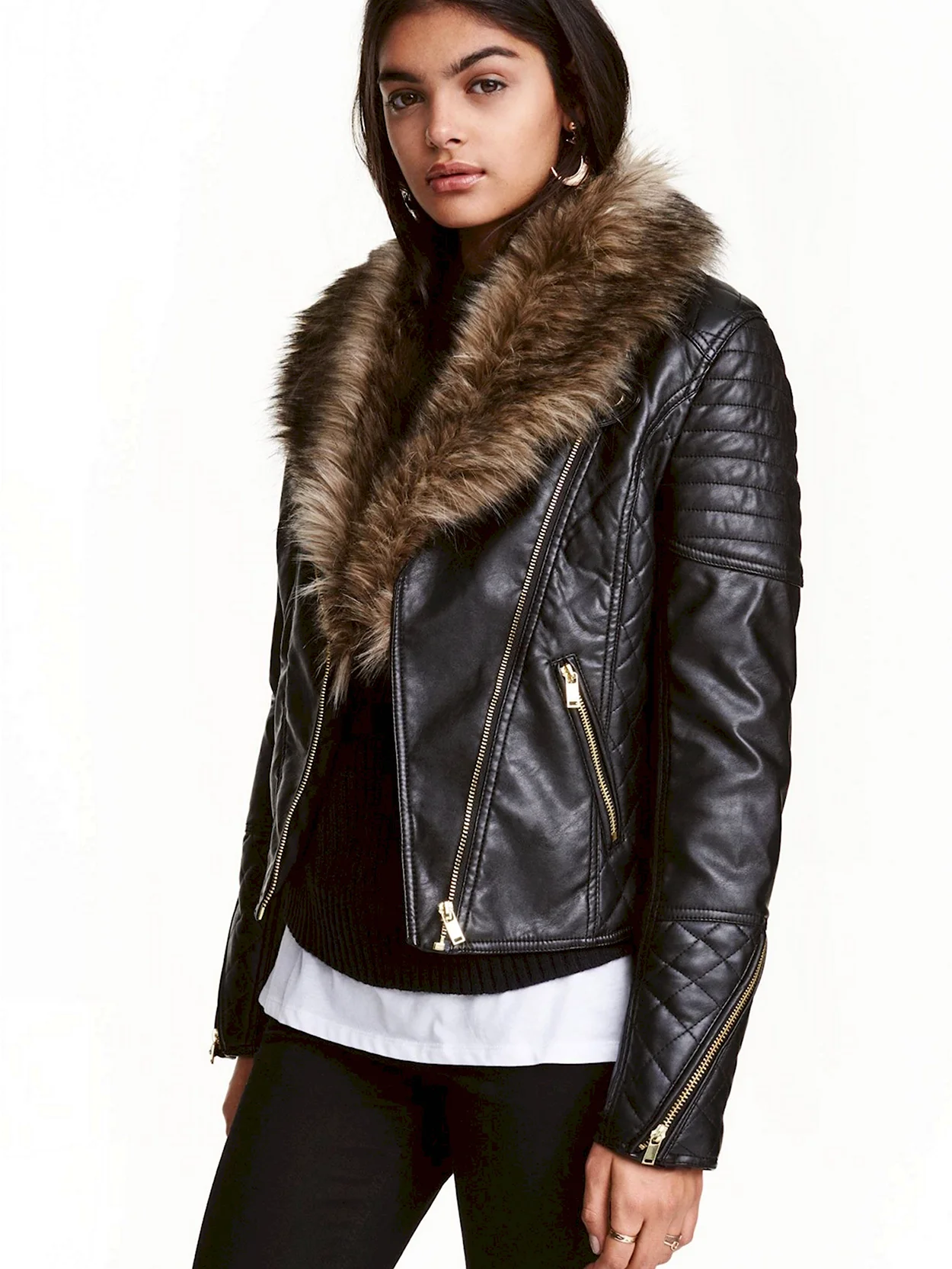 Roksan Leather fur кожаная куртка женская