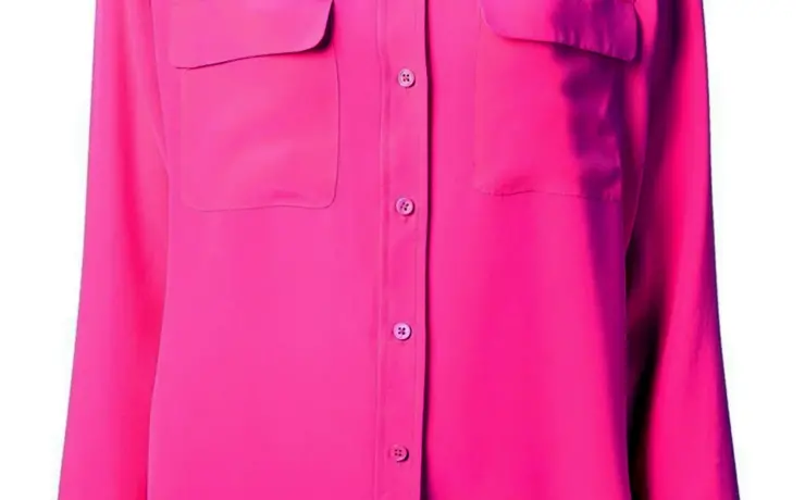 Розовая рубашка Зара оверсайз