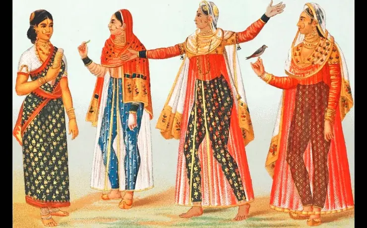 Сари одежда древней Индии