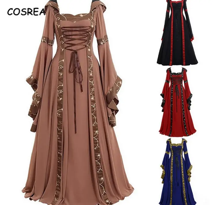 Средневековой Ренессанс винтажное женское платье