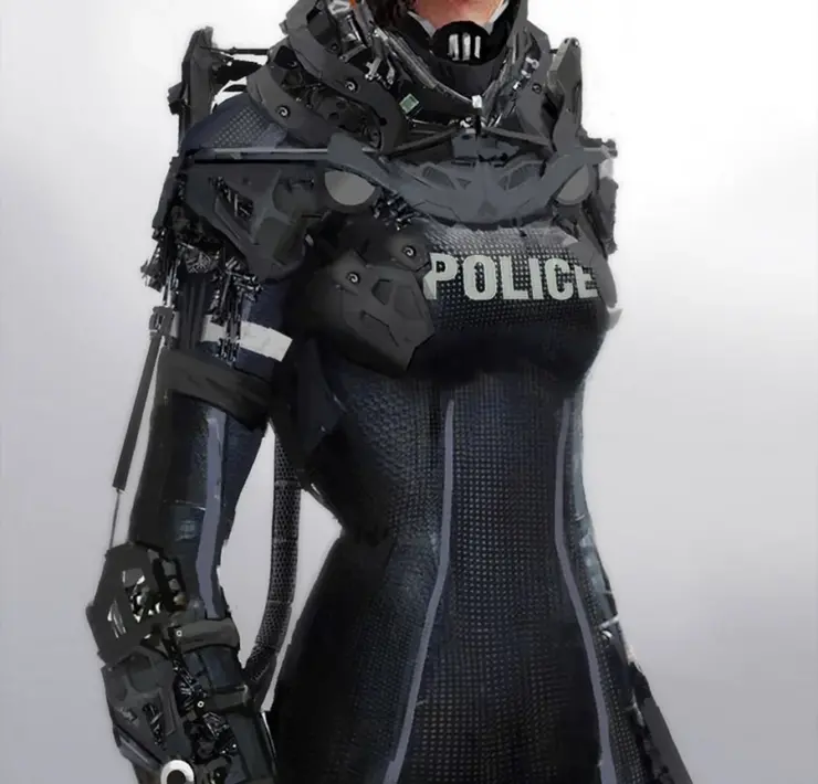 Женская броня Cyberpunk 2077