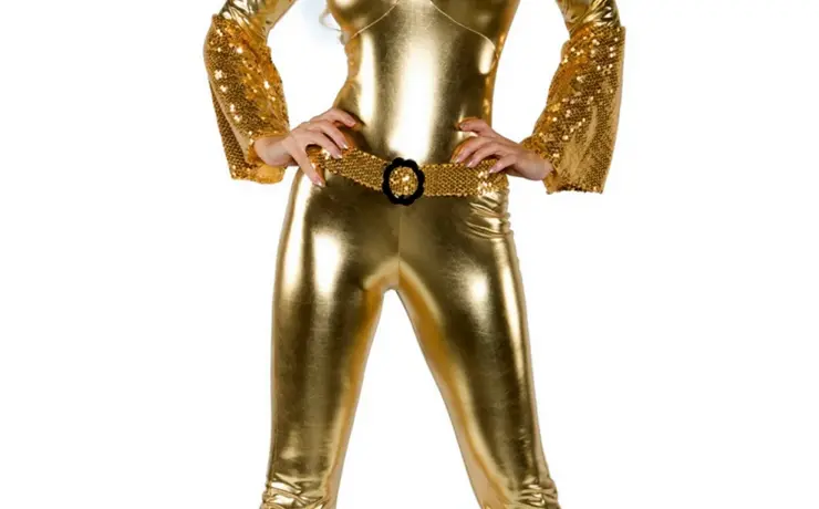 Золотой костюм женский