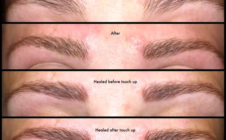 Этапы заживления перманентного макияжа бровей