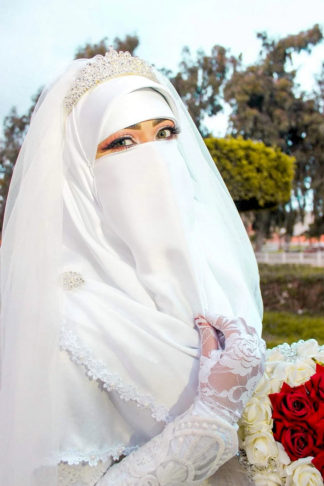 Мусульманка невеста никаб