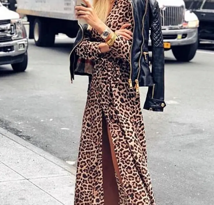 Платье под леопарда