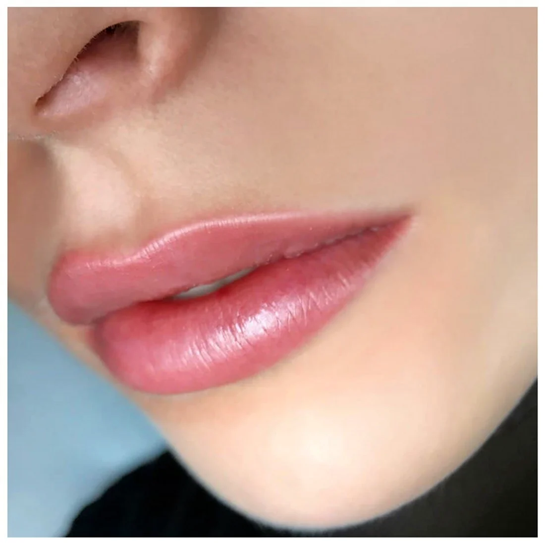 Пудровые губы отзывы. Пудровый перманент губ. Пудровый цвет губ перманентного макияжа. Пудровый татуаж губ. Татуаж губ пудрово розовый.